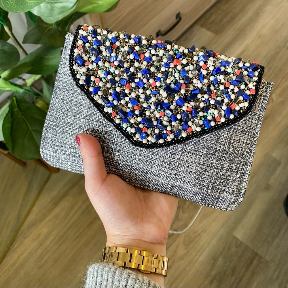 NWT Moufta El Chark Lebanese Hand Beaded Bag